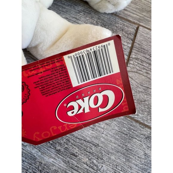 NWT Coca Cola Teddy Bear Coke Scarf Stuffed Toys Plush Stuff Animal‎ Polar  12" - Picture 5 of 11